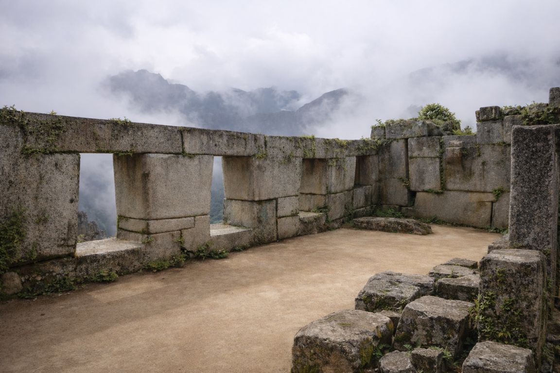 Historic Inca Temple of the Three Windows viewed on a Machu Picchu Guided Tours itinerary.