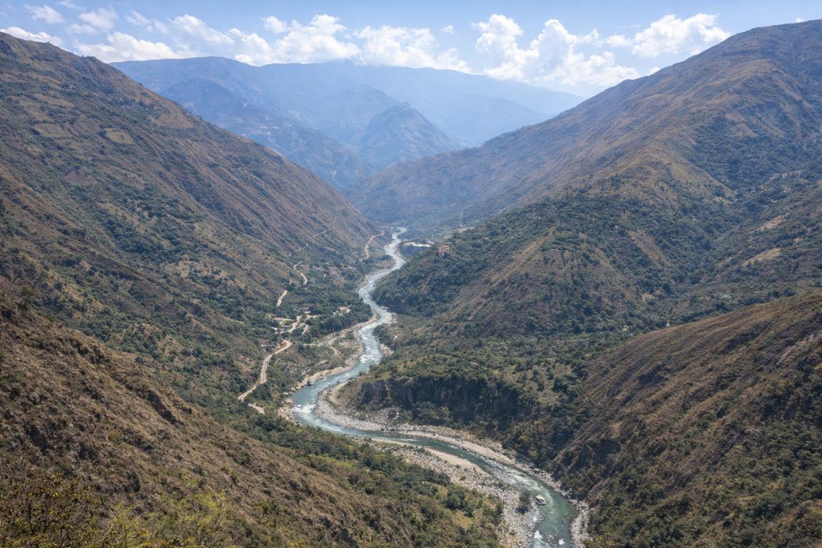 Scenic Urubamba River valley explored on a Machu Picchu Guided Tours itinerary in Peru.